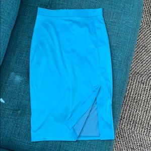 Deadly Dames by Micheline Pitt blue pencil skirt